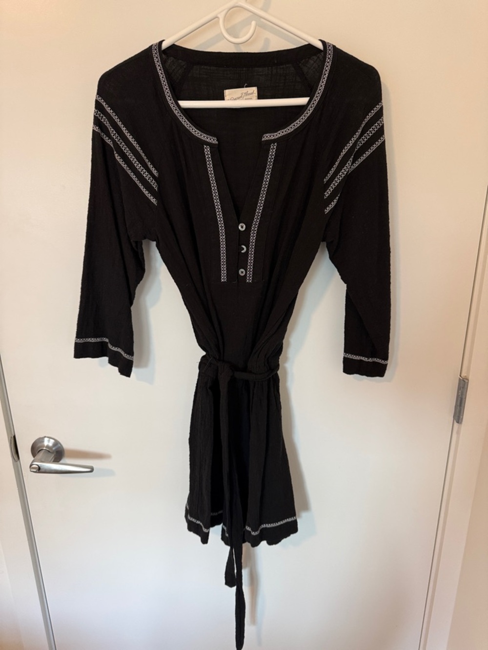 Black Jumpsuit/Shorts-Universal Threads with White Trim